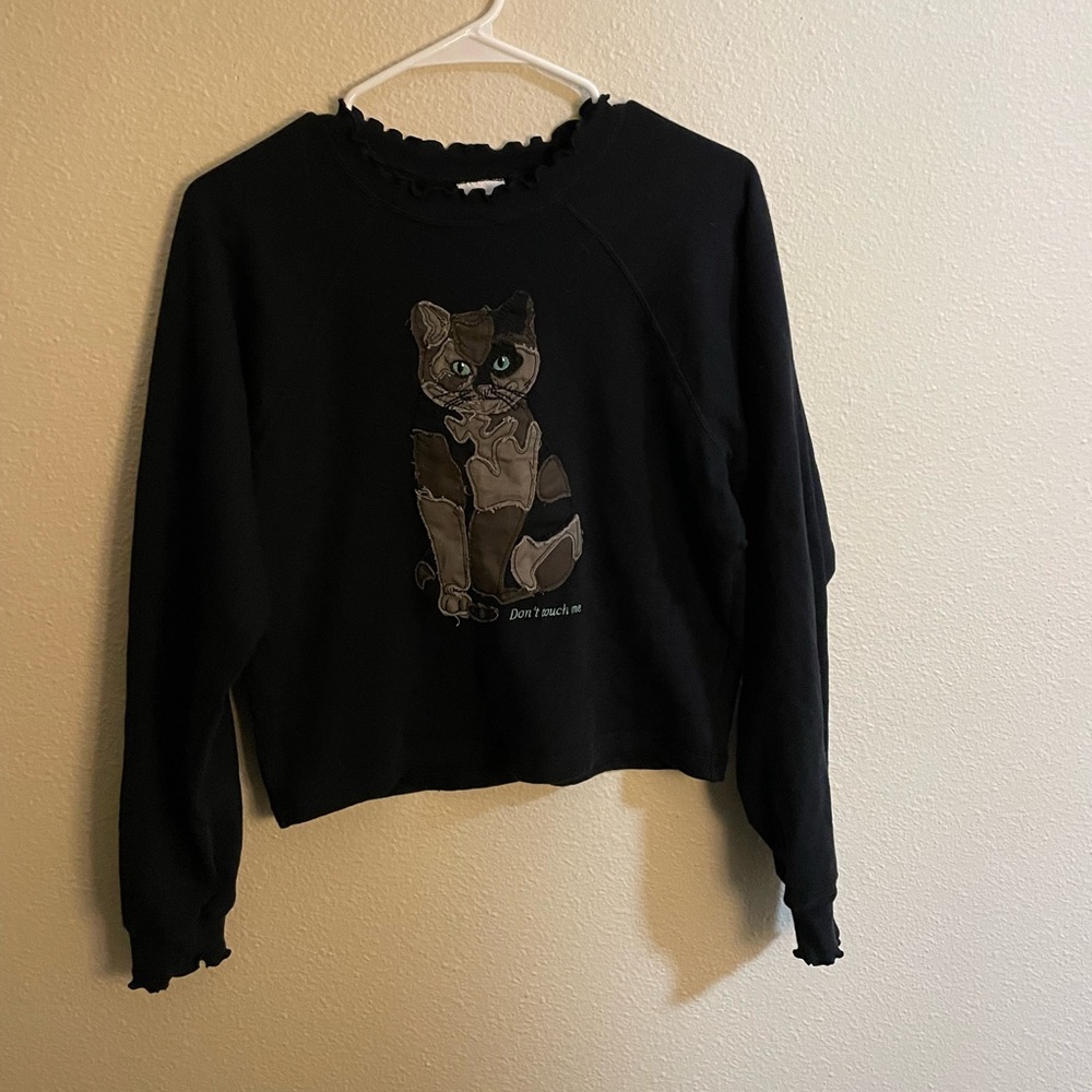 Limited edition Teddy fresh “don’t touch me” cat sweatshirt